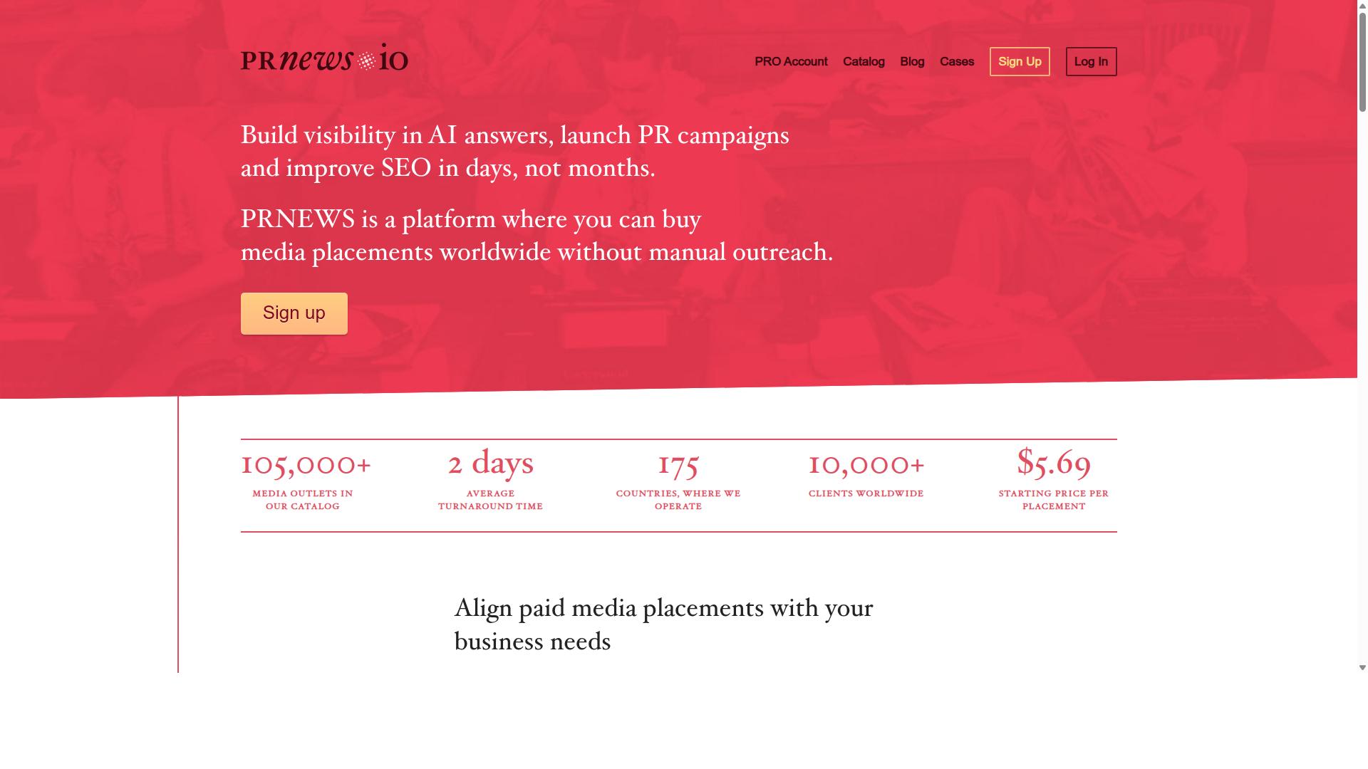 PRnews.io website